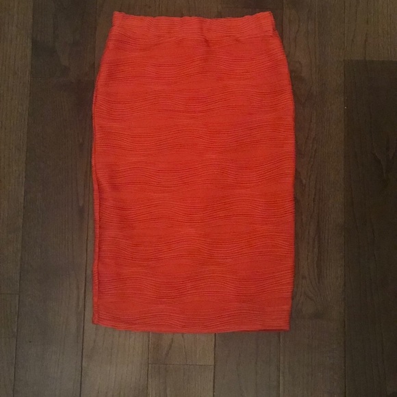 High waisted Midi Body Con Skirt Size L - Picture 5 of 6